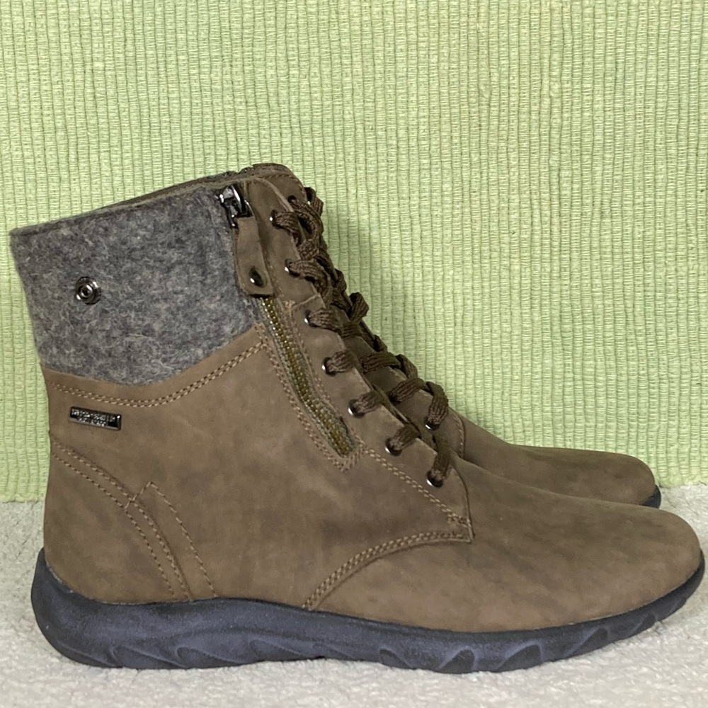 Rockport Cobb Hill Women's Leather Waterproof Hydro-Shield Boot Shoes SZ 7.5